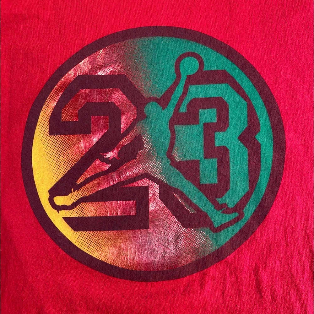 Boys Large Air Jordan “23” Red Tee T-shirt